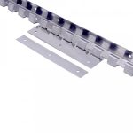 Nerūdijančio plieno PVC juostų tvirtinimo sistema pramoninėms užuolaidoms